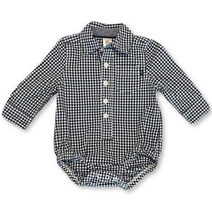Baby B’gosh 6m Gingham Button-Front Bodysuit Onesie
